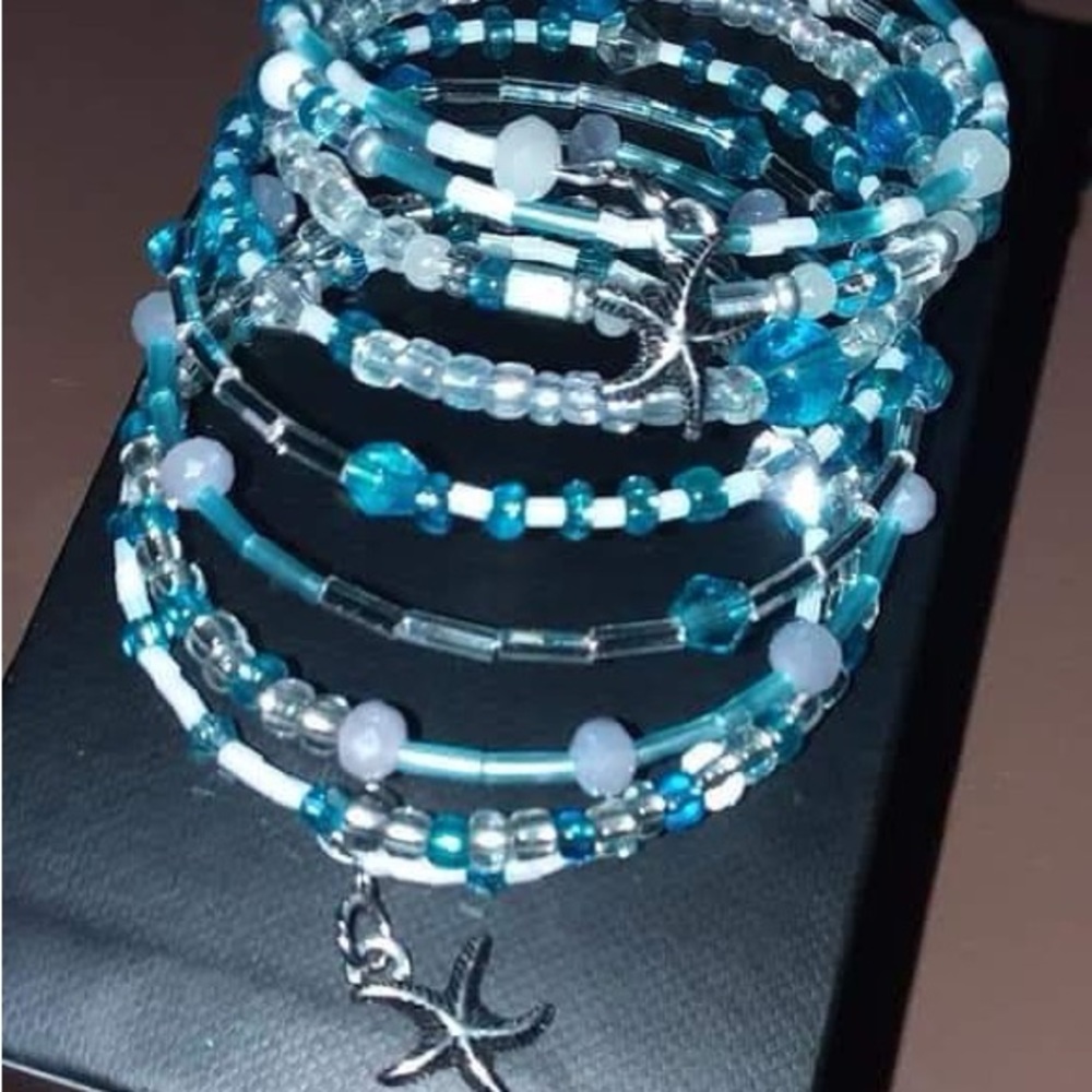 Handmade Glass Beaded Bracelets and Rings - Picture 8 of 9